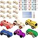 Feradny 42 Pcs Unfinished Wooden Cars Include 18 Wood DIY Car Toys Wood Car Crafts Painting with 24 Painting Tools for Kids Home Activities Arts Crafts Projects Easy Woodworking Party Favors - Image 2