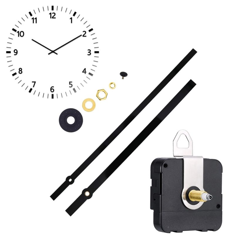 High Torque Clock Movement Mechanism - Long Shaft Quartz Clock Movement for DIY Clock Projects - Image 1