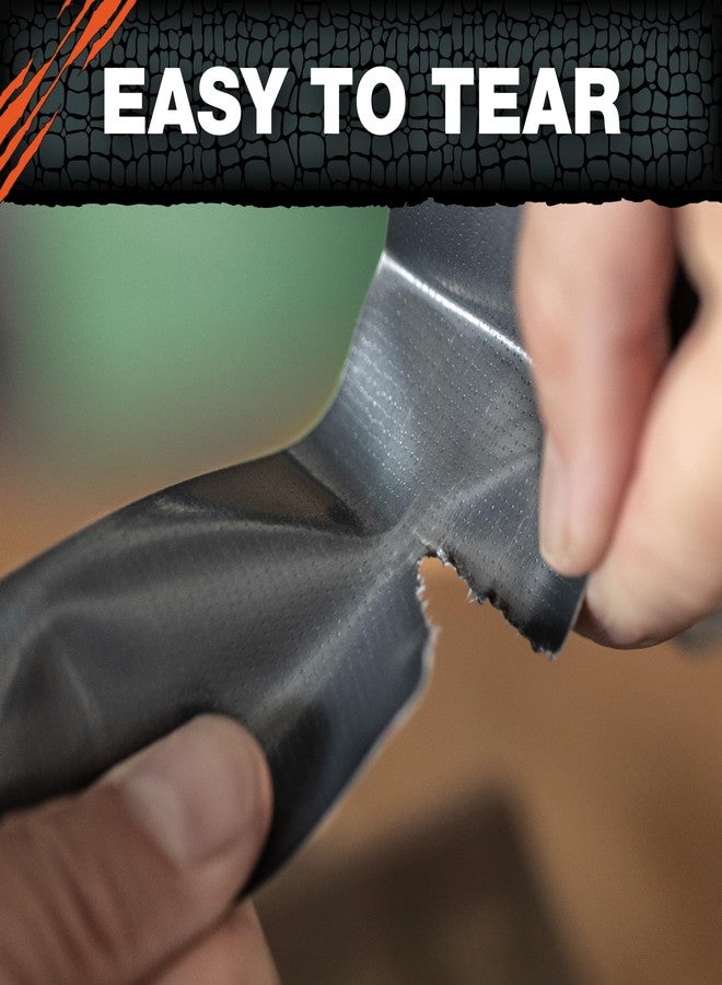 T-REX Tape Heavy Duty Duct Tape with UV Resistant & Waterproof Backing for Ferociously Strong Repairs, 1.88" x 30 yd, Gunmetal Gray, 3 Rolls - Image 3