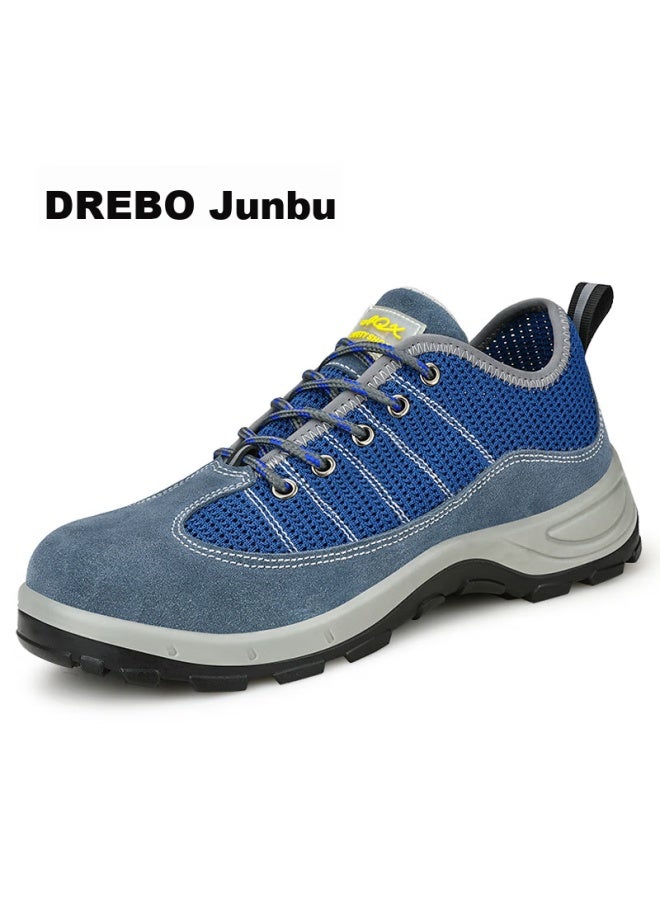 JUNBU Safety Shoes For Men With Steel Toe Cap, Anti-Smashing, Anti-Puncture, Wear-Resistant, Lightweight, Breathable, Construction Site Work Safety Functional Shoes 2156T Size 43 - Image 5
