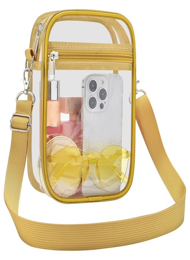 USPECLARE Clear Purse Small Bag Stadium Clear Messenger Bag Stadium Approved for Men and Women Clear CrossBody Bag - Image 1