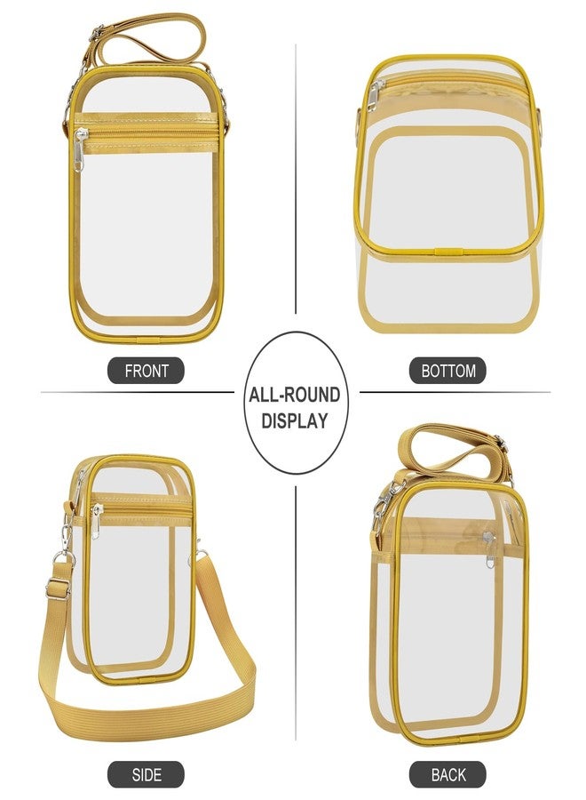 USPECLARE Clear Purse Small Bag Stadium Clear Messenger Bag Stadium Approved for Men and Women Clear CrossBody Bag - Image 2