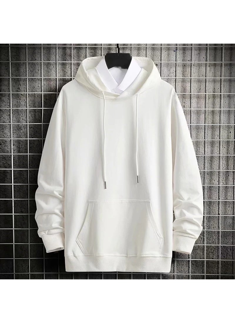 Generic - Mens Hoodie Autumn Thin Loose Fit Cotton 280g Fog blue - Image 1