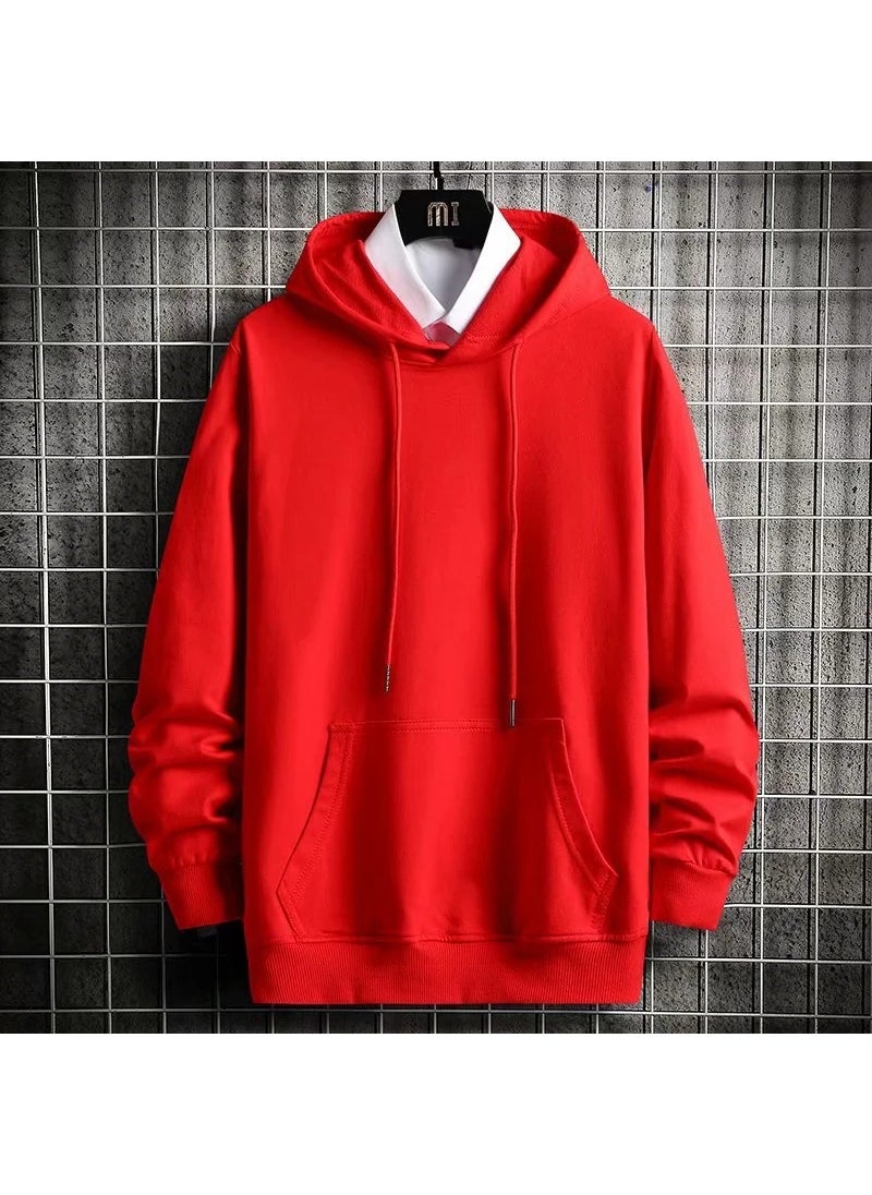 Generic - Mens Hoodie Autumn Thin Loose Fit Cotton 280g Fog blue - Image 1