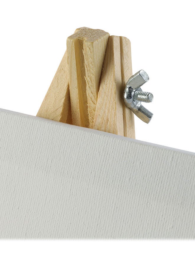 NIBEMINENT Canvas For Painting With Easel White/Beige - Image 5