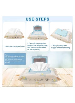SYOSI USB Mini Portable Baby Wipe Warmer for Travel, 10 Mins Quickly Top Heater, Reusable 4.7'' Mini Babies Wet Wipe Dispenser, Compatible Power Bank, 5V  - Image 4