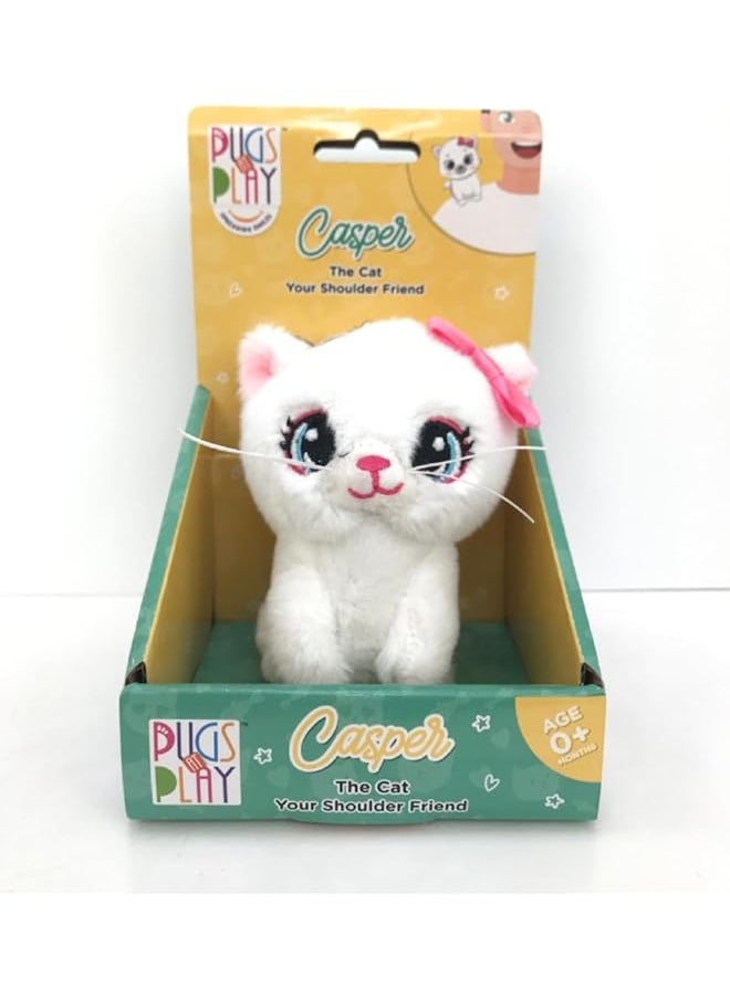 PUGS AT PLAY Shoulder Buddy Casper 4 Inch  - Image 1