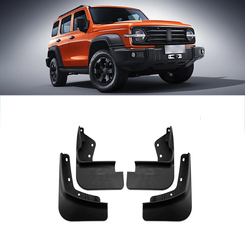 Generic ZXYHBHD Compatible with Tank 300 2021-2023, Car Front Rear Mudguard Fender Mud Guard Flaps Splash Wheel Mudguards  - Image 1