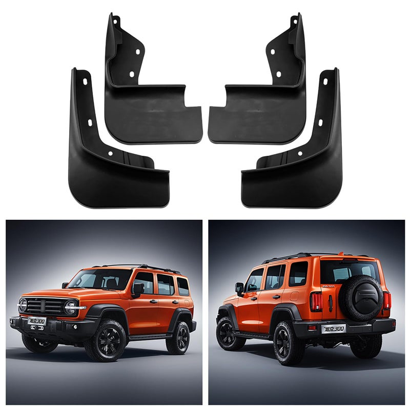 Generic ZXYHBHD Compatible with Tank 300 2021-2023, Car Front Rear Mudguard Fender Mud Guard Flaps Splash Wheel Mudguards  - Image 2