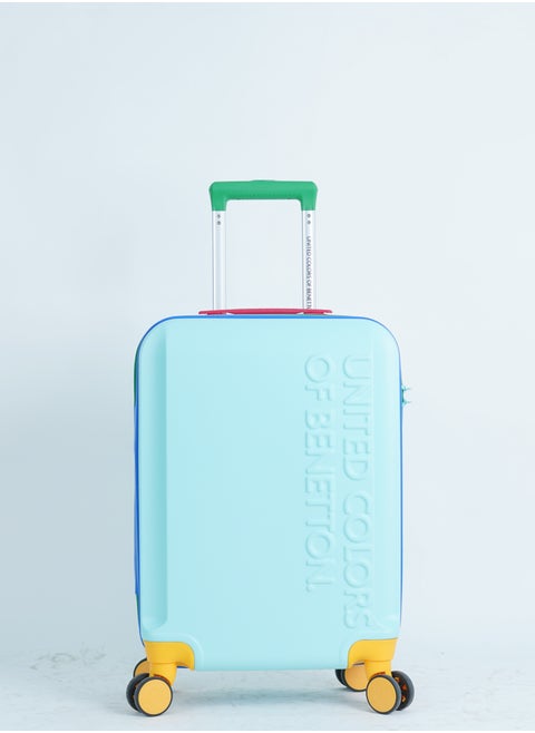 BNTA-203X 20 Inch- Checked Luggage with TSA Lock| Material- Acrylonitrile Butadiene Styrene| Adjustable Trolley Handle | Smooth Dual Wheels 360degree rotate| LIGHT BLUE