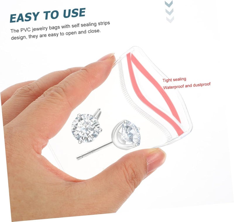 10 Pcs 8 by 12 cm Waterproof Personal Accessories Organizer Bags for Daily Home Travel Storage - Image 5