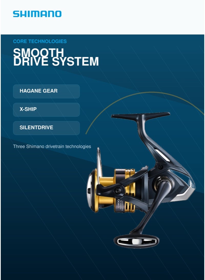 Shimano 22 SAHARA C3000 Spinning Reel, HAGANE Gear, 9kg Max Drag, 5.0 Gear Ratio, 240g Lightweight, SilentDrive, JDM Model for Saltwater, Freshwater & Bass Fishing - Image 3