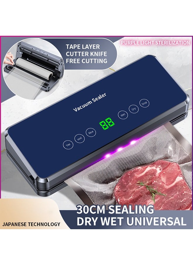 Joshberg Vacuum Sealer Machine, Full Automatic Food Saver Machine With LED Indicator Lights,Dry/Moist Modes,Built-in Cutter,20 Sealing Bags for Jars and Containers Storage  - Image 3