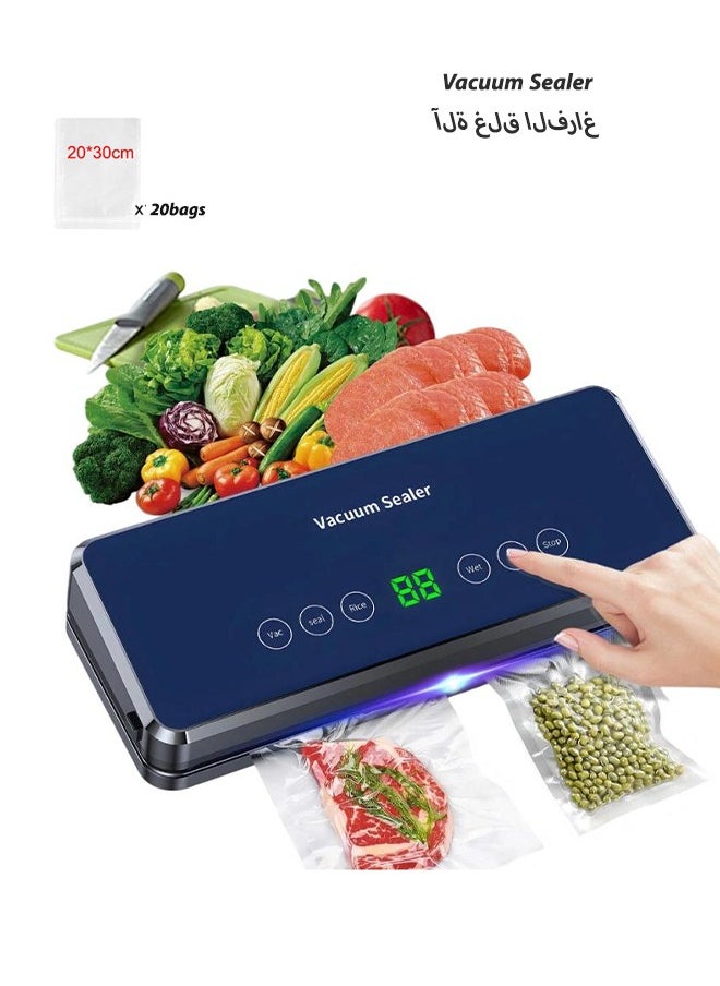 Joshberg Vacuum Sealer Machine, Full Automatic Food Saver Machine With LED Indicator Lights,Dry/Moist Modes,Built-in Cutter,20 Sealing Bags for Jars and Containers Storage  - Image 1
