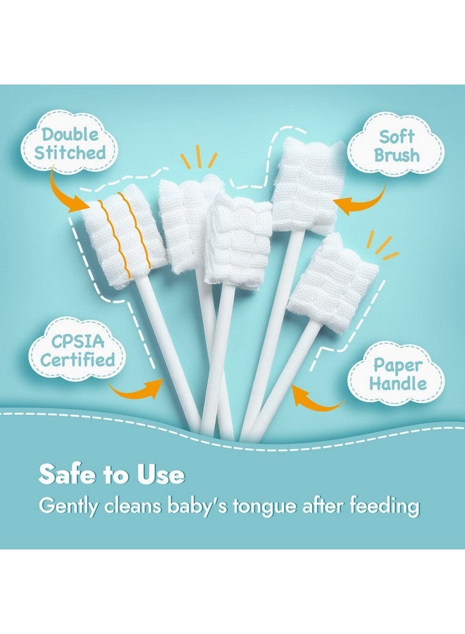 Papablic 40-Pack Baby Tongue Cleaner, Baby Oral Cleaner, Disposable Baby Mouth Cleaner Newborn, Upgrade Gum Cleaner With Paper Handle For Babies And Infants Ages 0-2 Years - Image 3