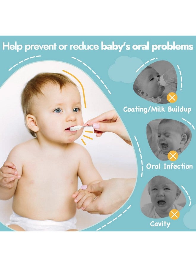 Papablic 40-Pack Baby Tongue Cleaner, Baby Oral Cleaner, Disposable Baby Mouth Cleaner Newborn, Upgrade Gum Cleaner With Paper Handle For Babies And Infants Ages 0-2 Years - Image 2