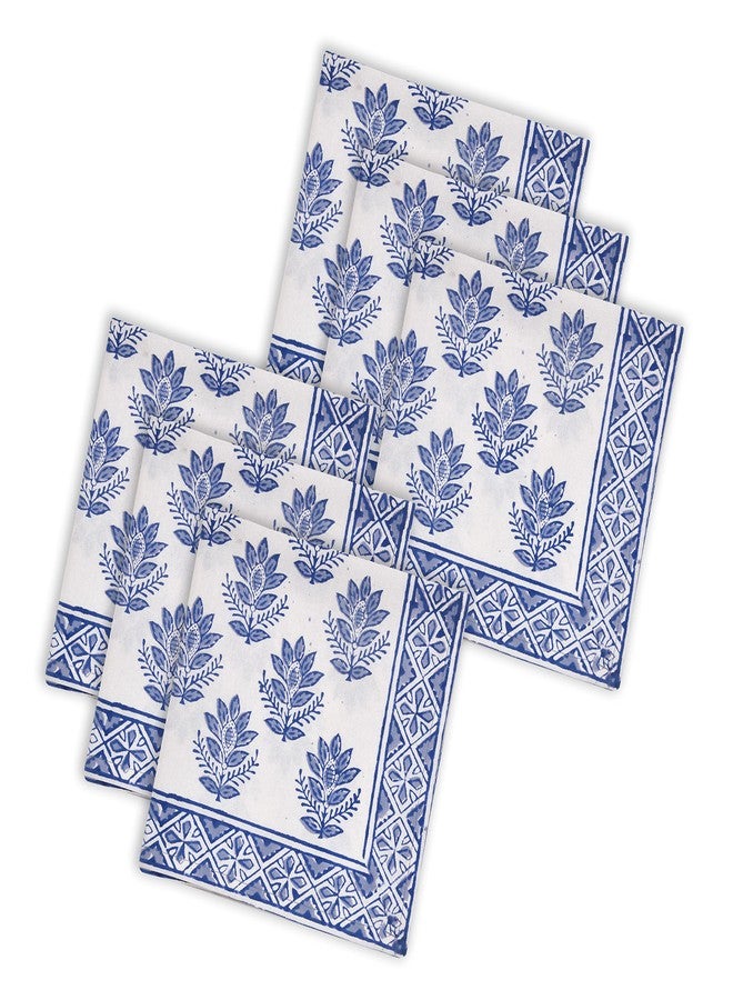 BLOCKS OF INDIA Hand Block Print Cotton Table Napkin (Color 3) - Image 5