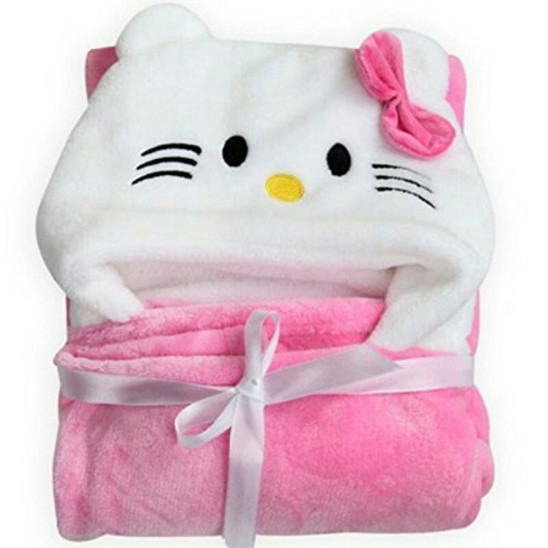 BRANDONN All in 1 Ultrasoft Luxury Hooded Panda and Kitty Funny Caps Wrapper/Baby Bath Towel/Blanket - Image 4