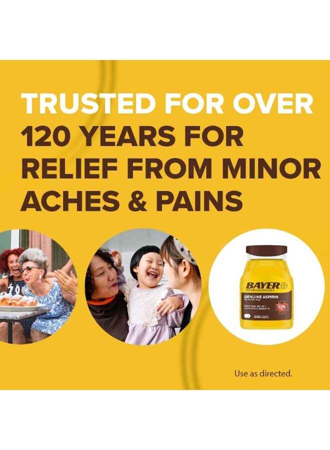 Bayer Genuine Aspirin 325mg Pain Reliever and Fever Reducer Tablets - 300 Count - Image 3