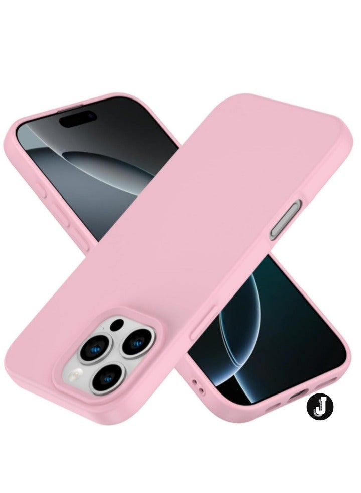 JAJEEK "iPhone 16 Pro Max Slim Fit Pink TPU Case – Soft, Flexible Silicone Back Cover for Sleek Protection" - Image 1