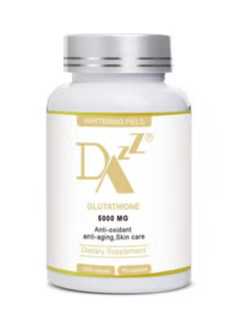 DAZZEL Skin lightening with Glutathione Whitening Pills - 60 Capsules, 5000mg. Targets dark spots, melasma, acne scars, and hyperpigmentation. Anti-aging. - Image 1