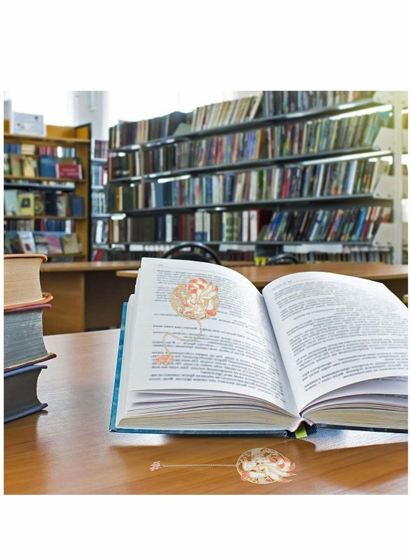 KASTWAVE Bookmark, Vintage Metal Bookmark, Chinese Style Bookmark Page, for Student Reading Pagination Mark - Image 4