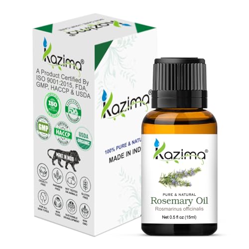 KAZIMA Combo Of Rosemary Oil and Peppermint Oil For Hair Growth, Skin Care - 100% Pure Natural Oil, 15 ml (Pack of 2) - Image 3