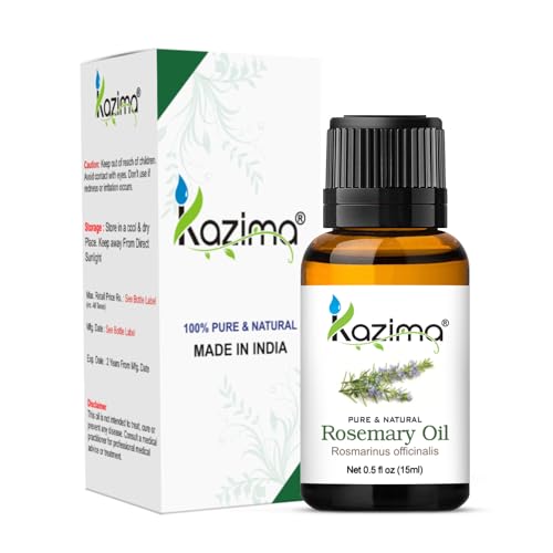 KAZIMA Combo Of Rosemary Oil and Peppermint Oil For Hair Growth, Skin Care - 100% Pure Natural Oil, 15 ml (Pack of 2) - Image 2