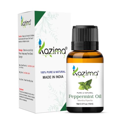 KAZIMA Combo Of Rosemary Oil and Peppermint Oil For Hair Growth, Skin Care - 100% Pure Natural Oil, 15 ml (Pack of 2) - Image 4