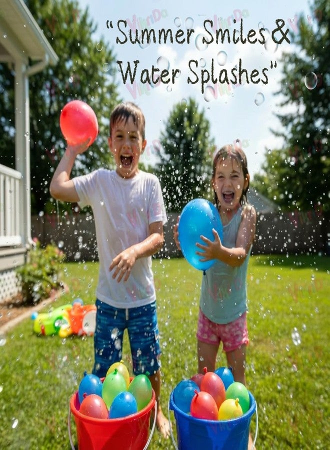 VikriDA Fill And Tie Magic Water Balloons For Holi - Non Toxic Holi Water Balloons Multicolor, 500 Pcs Magic Balloons. - Image 4