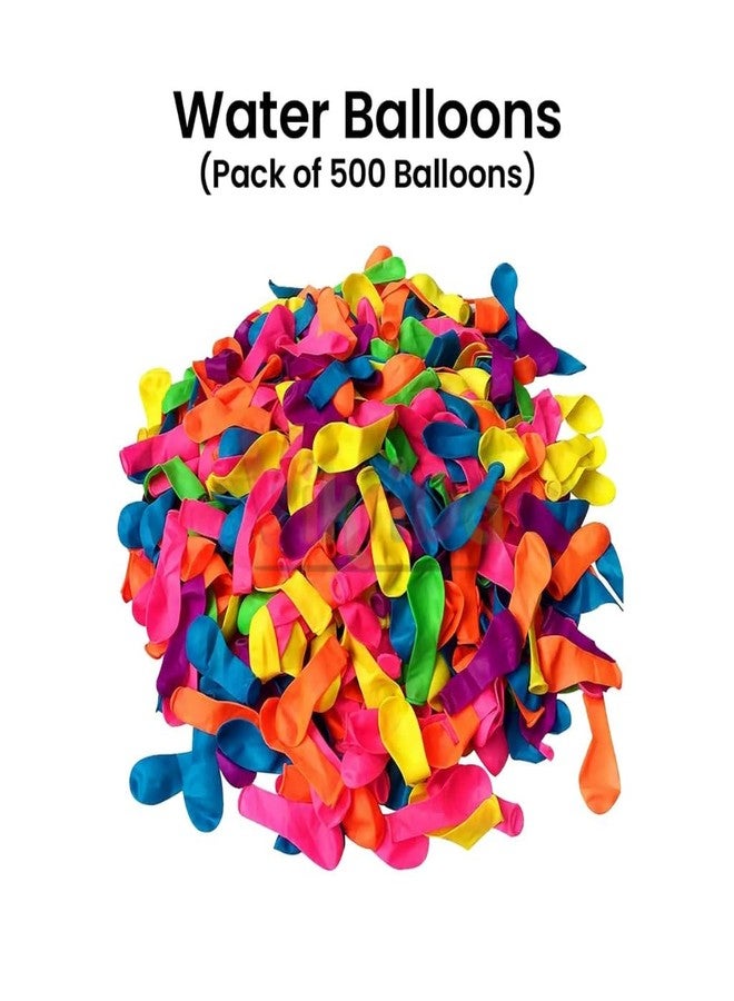 VikriDA Fill And Tie Magic Water Balloons For Holi - Non Toxic Holi Water Balloons Multicolor, 500 Pcs Magic Balloons. - Image 2