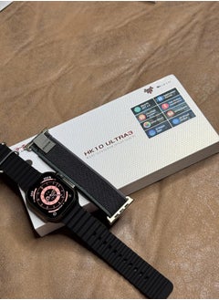 هونج كونج ساعة Hk10 ULTRA 3 الذكية - حزامان (سيليكون وقماش) - 49 مم  - Image 3