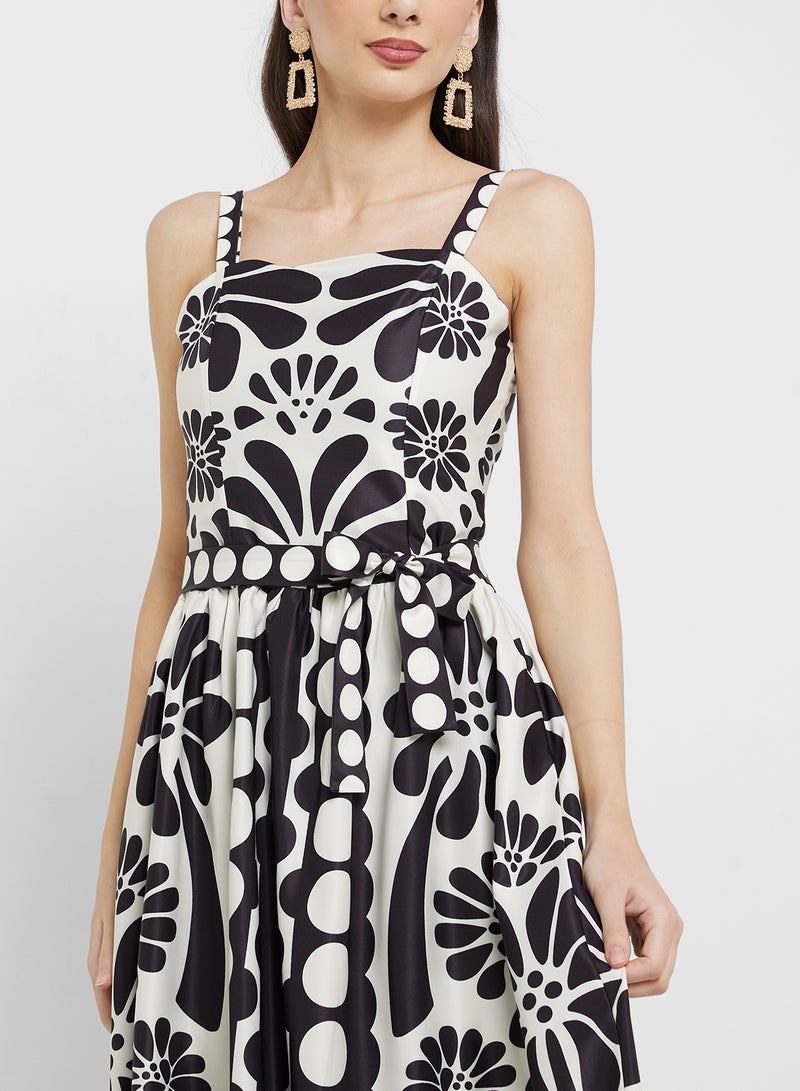 ELLA Floral Print Midi Dress - Image 3