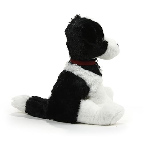 Plushland Realistic Stuffed Dog Stuffed Animals Plush Toys Collar Premium Pawpal Stuffed Plush Puppy Cats and Dogs Toy for Boys and Girls 8 Inches Border Collie with Collar - Image 5
