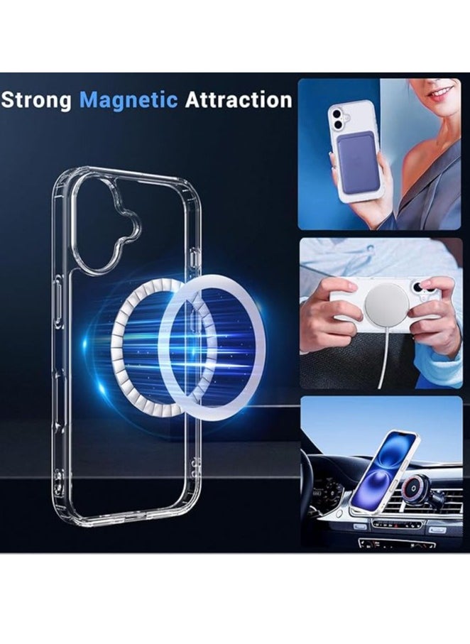 Generic - for i-Phone 16 Plus Case Clear, [Compatible with Mag-safe] [Not Yellowing] Slim Shockproof for i-Phone 16 Plus Case,Clear - Image 1