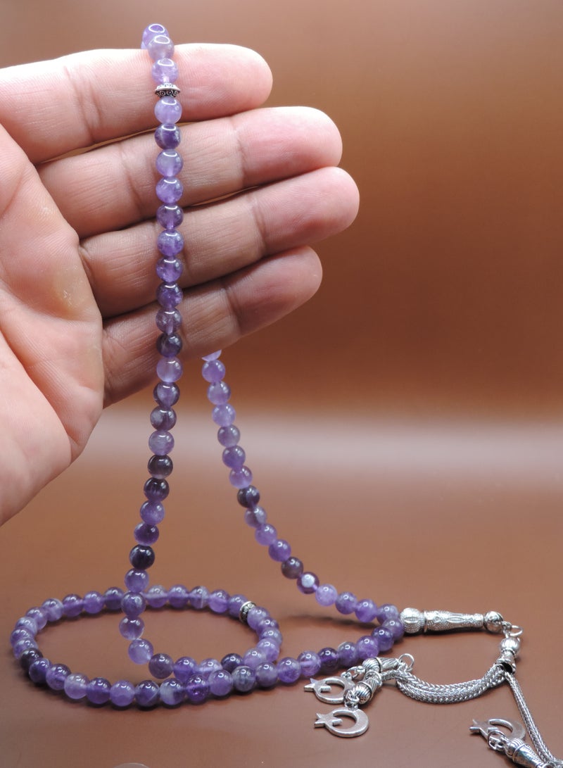 Kamins Collection Amethyst Tasbih Prayer Beads - Image 3