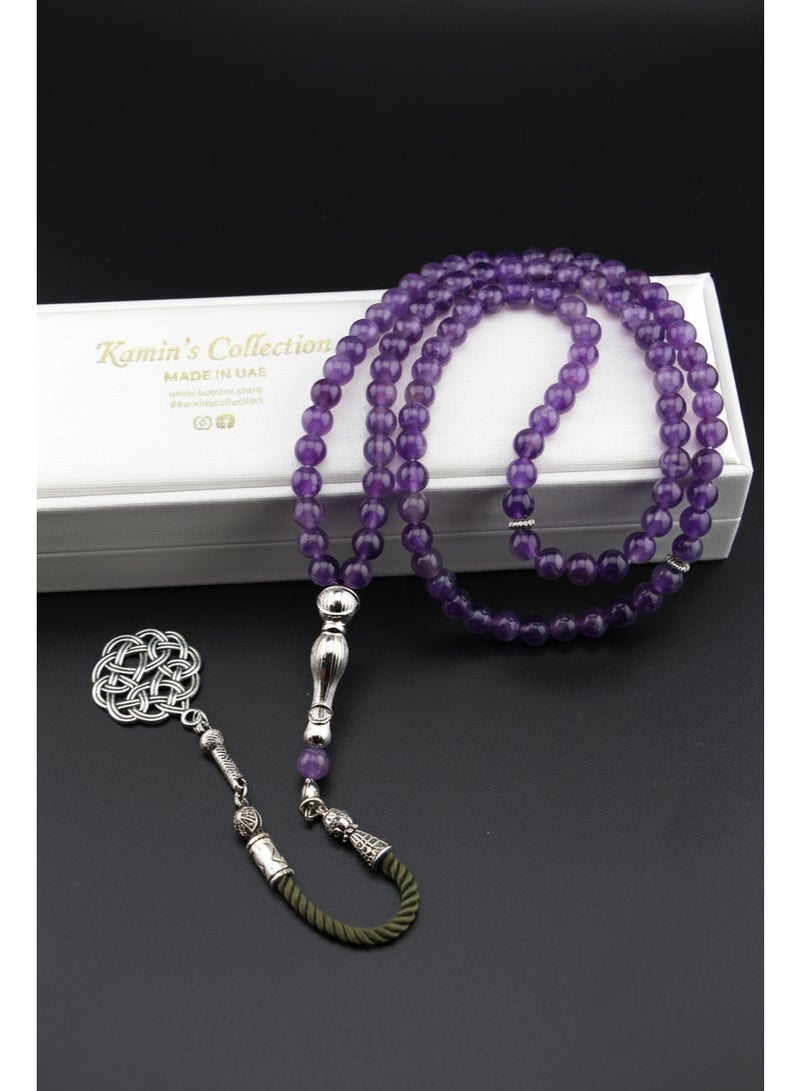 Kamins Collection Amethyst Tasbih Prayer Beads - Image 1