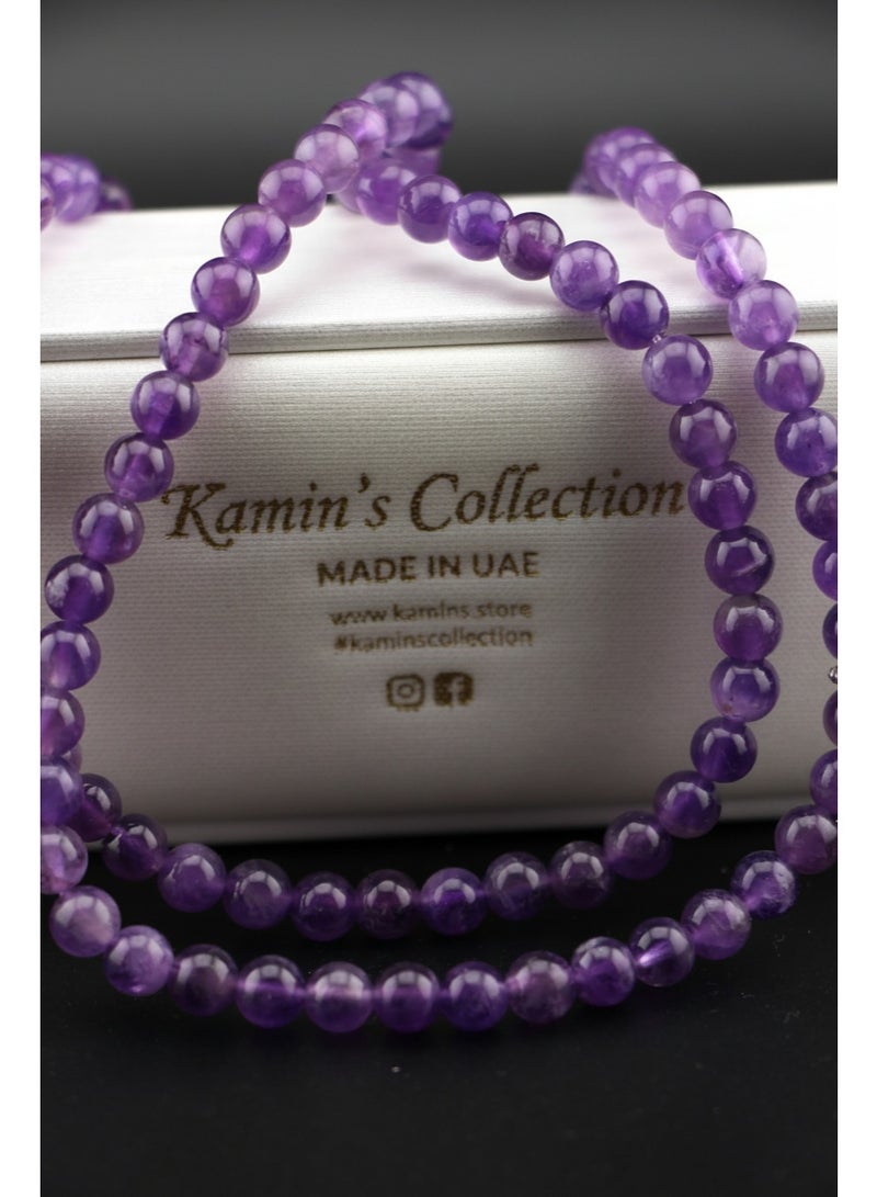 Kamins Collection Amethyst Tasbih Prayer Beads - Image 3
