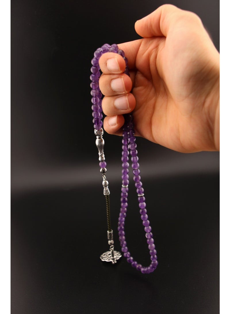 Kamins Collection Amethyst Tasbih Prayer Beads - Image 5