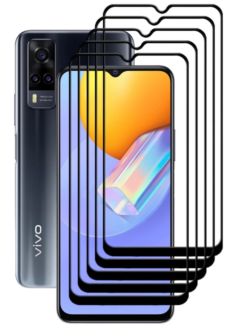 ACLIX 5 Pieces Antistatic ESD Dustproof Premium Quality High Definition Tempered Glass Screen Protector Designed For vivo Y31 - Image 1