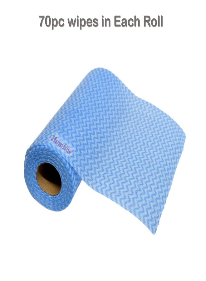 Homfine® Non-Woven Heavy Duty Kitchen Wipes/Towel | Tissue Paper Roll Washable/Reusable for Multipurpose Cleaning (70Pulls in Each Roll) - Colour May Vary (1) - Image 4
