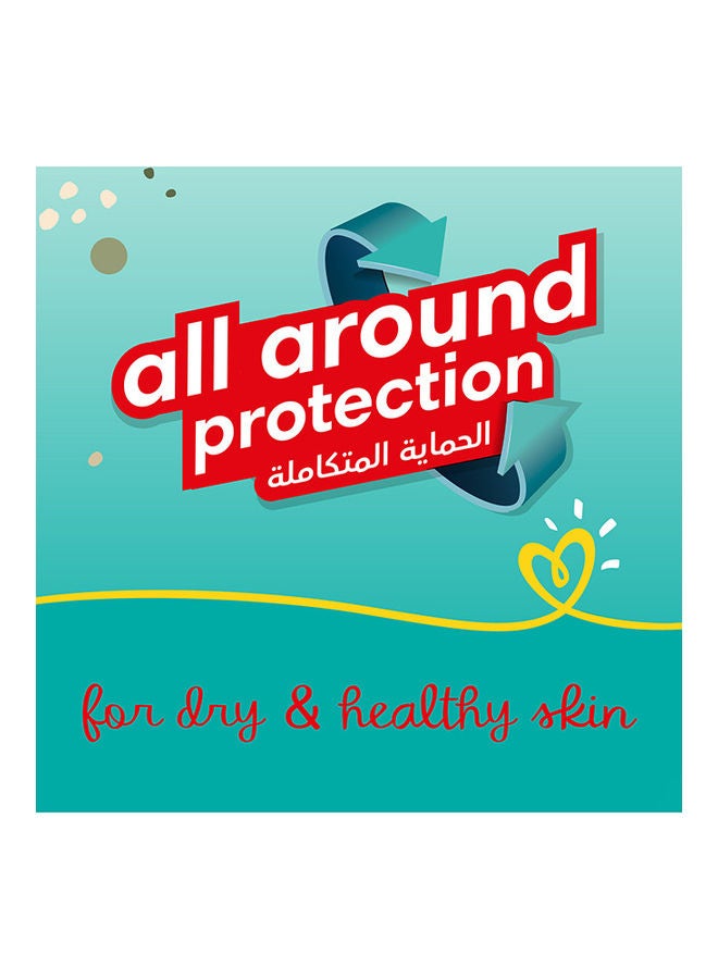 بامبرز عبوة حفاضات بيبي دراي كلوت بكريم مرطب بمستخلص نبات الصبار وجوانب متمددة وحماية من التسرب، مقاس 7، لوزن 17 كجم فأكثر، 52 قطعة - Image 4