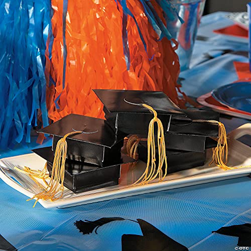 Fun Express Mortarboard Graduation Cap Shaped Treat Box - Set of 12 - Graduation Party Supplies - Image 2