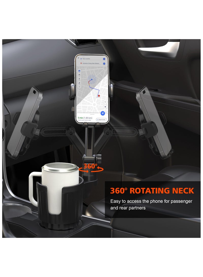 HaHaHai Cup Holder Phone Mount for Car, Adjustable Cup Holder Base, Compatible with Most Cars & Smart Phones, Universal Car Water Cup  Holder, Navigation Central Control Seat Water Cup Mobile Phone Holder Private Model  - Image 4