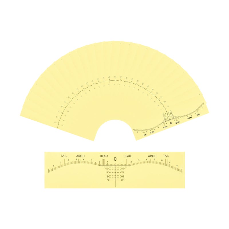 50PCS Eyebrow Ruler Sticker Disposable Eyebrow Stencil Microblading Ruler Eyebrow Shape Kit for Microblading Supplies - Image 1