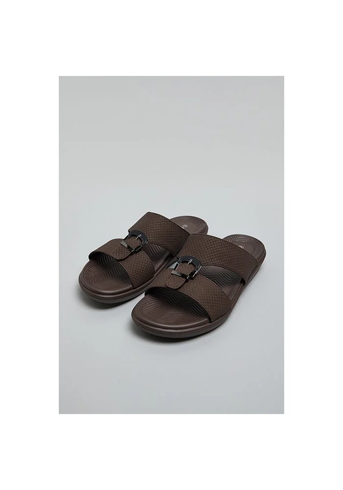 أر أند بي Textured Flat Sandals