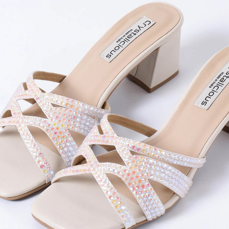 Crystalicious Asin 2.0 Hand-Crafted Women Rhinestones Heels Comfortable Soft All-Day Wear For For Parties Weddings - Image 4