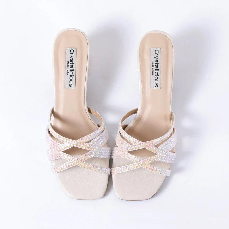 Crystalicious Asin 2.0 Hand-Crafted Women Rhinestones Heels Comfortable Soft All-Day Wear For For Parties Weddings - Image 2