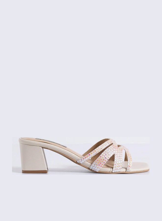 Crystalicious Asin 2.0 Hand-Crafted Women Rhinestones Heels Comfortable Soft All-Day Wear For For Parties Weddings - Image 1