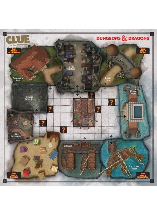 USAopoly - Clue Dungeons & Dragons ; Collectible Dungeons And Dragons Clue Game (2019 Version) ; Officially Licensed D&D Board Game - Image 1